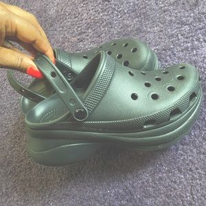 Black Bae Platform Crocs